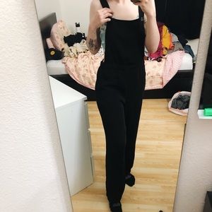 Black overalls